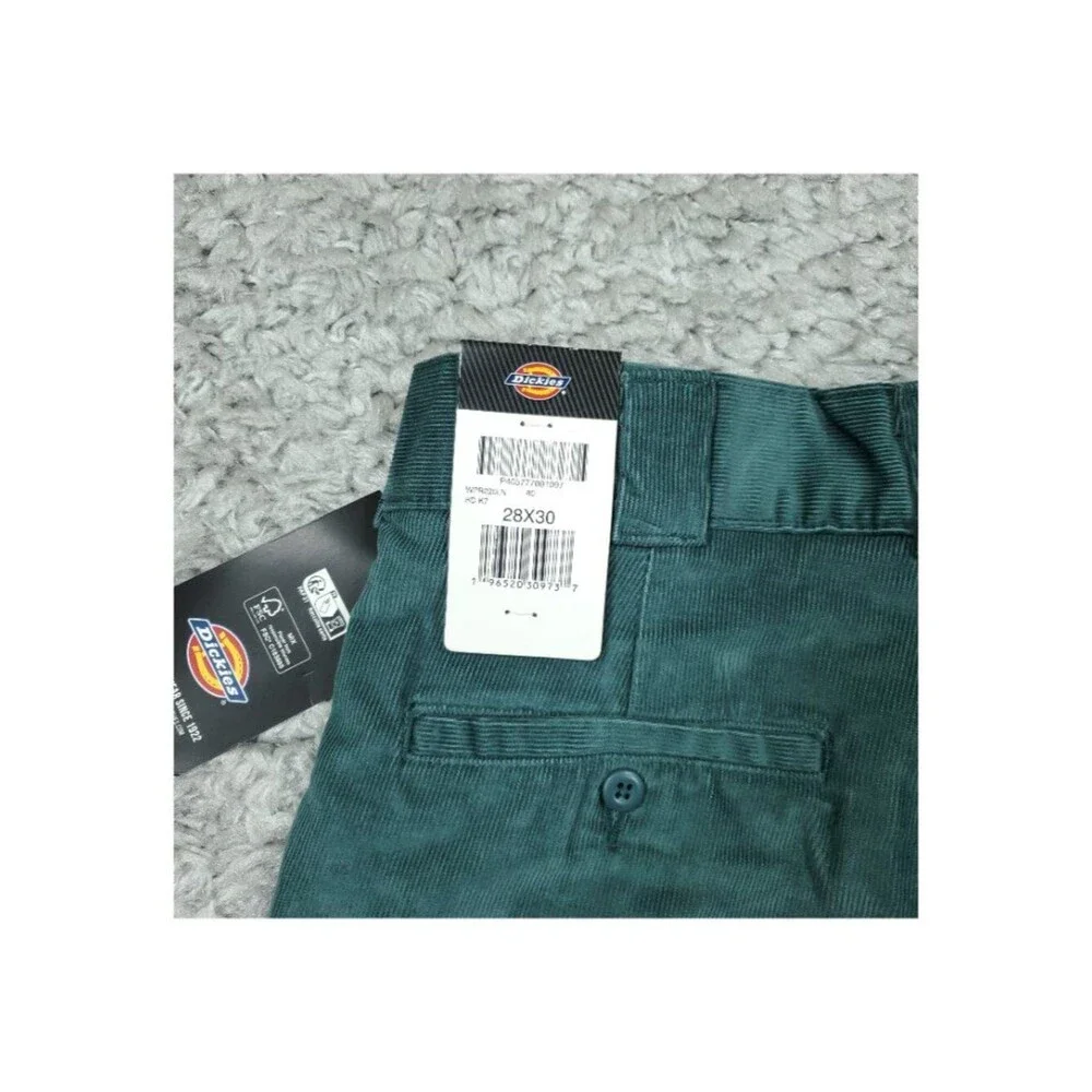 Dickies Regular Fit Sage Green Corduroy Pants Men's Size 28 x 30 Straight Leg